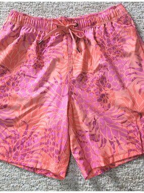 SAXX Oh Buoy 2N1 Swim Trunks Shorts Mens Size Medium Lined 7" Bright Colors